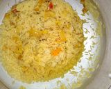 A picture of step 6 of Chola with zeera rice.