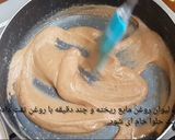 عکس مرحله 3 از دستور حلوا زعفرانی و کاکائویی