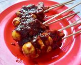 Foto langkah ke 5 dari resep Sate Tahu Telur Puyuh Simpel.