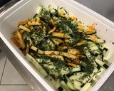 Une image de l'étape 4 de Courgette au persil et beurre de chorizo.