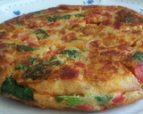 Foto del paso 7 de la receta: Tortilla vegana (sin huevo) de patata, escalivada y espinacas