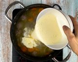 A picture of step 6 of Giouvarlakia Meatball Soup.