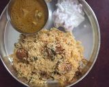 A picture of step 8 of Mutton biryani.