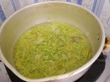Tumis bunga pepaya