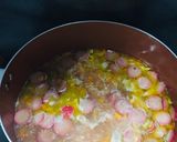 A picture of step 6 of Macaroni soup. Filipino style 💕.