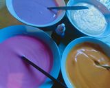 Foto langkah ke 4 dari resep 92. Steamed Rainbow Cake.