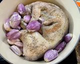 A picture of step 4 of Rabbit Stifado.