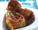 Foto del paso 1 de la receta Rollitos de verdura rellenos empanados