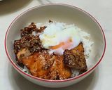 รูปขั้นตอนการทำที่ 8 ของ ข้าวแซลมอนเทอริยากิไข่ออนเซ็น