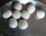 A picture of step 3 of Spongy Rasgulla.