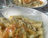 Foto del paso 4 de la receta: Macarrones con salsa 4 quesos (y, si quieres, atún)