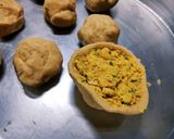 A picture of step 19 of Litti Chokha.