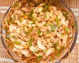 A picture of step 6 of Tikka macroni nest.