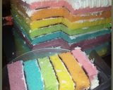 Foto langkah ke 13 dari resep Rainbow cake / tart rainbow (pelangi).