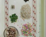 A picture of step 1 of Flaxseeds Multiseeds & Dryfruits pan Mukhwas.