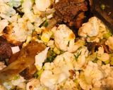 A picture of step 3 of Gobhi Gosht.
