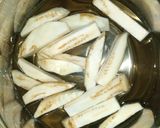 A picture of step 2 of Fried Eggplant Fingers.