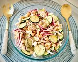 Foto del paso 6 de la receta Ensalada de garbanzos con pepino y queso feta