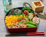 A picture of step 7 of Japanese 3-color Bento (Sanshoku Bento).
