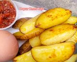 Foto langkah ke 5 dari resep Potato Wedges (Menu Diet).
