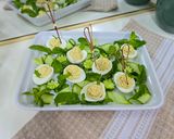 A picture of step 1 of Devilled Eggs.