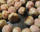 A picture of step 4 of Porcupine Balls.