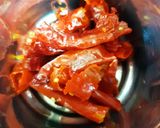 A picture of step 1 of Laal Maas (Mutton / Chevon).