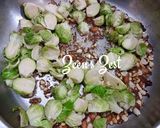 A picture of step 1 of Brussel sprouts Fry.