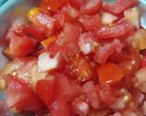 A picture of step 3 of Tava Pulao.