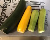 Une image de l'étape 2 de Trio de courgettes grillées aux épices créoles et huile de truffe.