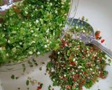 Gambar langkah 2 resipi Sambal hijau.