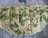 A picture of step 7 of Garlic Bread in Dominos style.