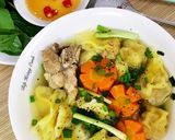 Hình bước làm 5 của món Hoành Thánh