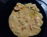 A picture of step 3 of Besan cheela.