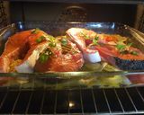 Foto del paso 4 de la receta Salmón al horno con base de patatas