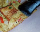 A picture of step 4 of Bread Omelette.