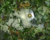 A picture of step 4 of French beans chutney.