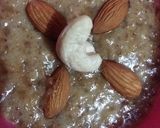 A picture of step 6 of Kaju badam halwa.