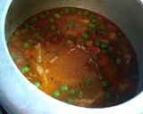 A picture of step 3 of Jhatpat pulav.