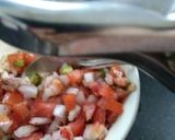 A picture of step 2 of Masala papad.