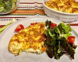 Une image de l'étape 3 de Banitsa à l’aillet avec pâte filo et Feta.