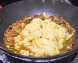 A picture of step 6 of Masala dosa.