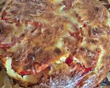 Une image de l'étape 7 de Quiche rustique au poulet et tomates 🍅 du jardin 😃.