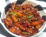 A picture of step 3 of Crispy Honey Chilli Potato.