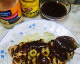 A picture of step 10 of Chicken buffalo burger meal.