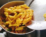 A picture of step 4 of Honey chilli potato 😋.