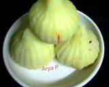 A picture of step 4 of Paneer Modak.
