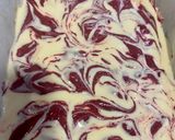 A picture of step 5 of Red Velvet Cheesecake Brownies.
