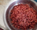 A picture of step 1 of Tricolor burfi.