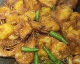 Foto langkah ke 3 dari resep Sambal Goreng Udang Tahu Nanas.